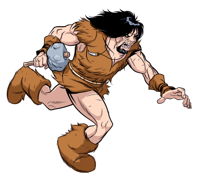 Caveman With Rock Wheel Clipart Clip Art Clipart - Free to use ...