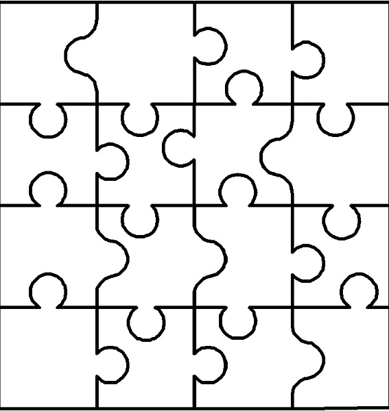 Games Puzzle Pieces Coloring Page - ClipArt Best - ClipArt Best