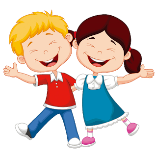 Cartoon school children clipart