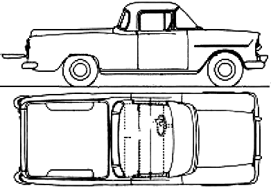 1960 Holden FB Ute Pickup Truck blueprints free - Outlines