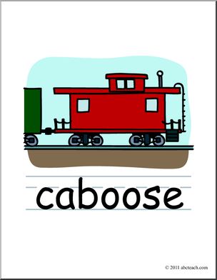 Caboose clipart