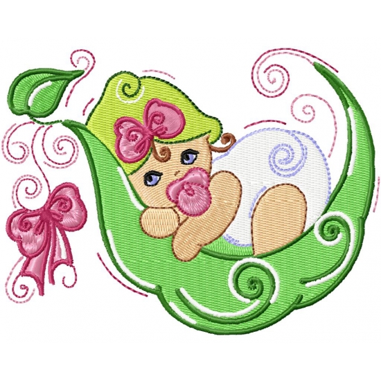 Pamela's Embroidery - Sweet Pea Baby Girl