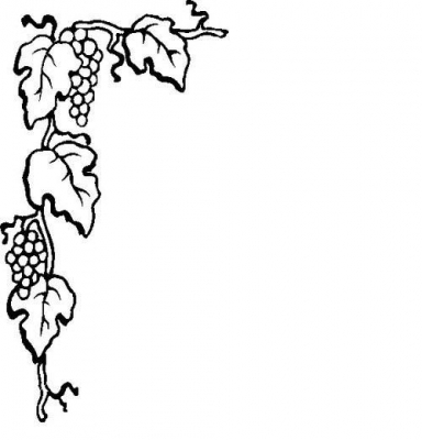 Grape Leaf Border Clipart