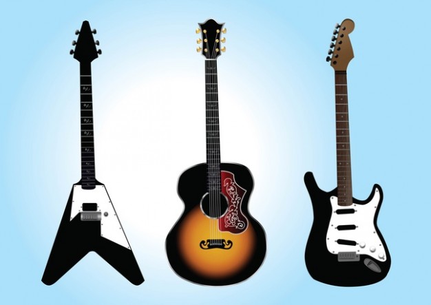 Free Guitar Vector Graphics | Download free Vector