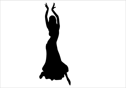 Belly Dancer Silhouette Clip Art – Clipart Free Download