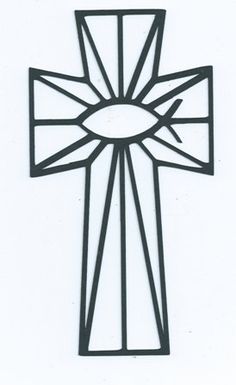 Stained Glass Cross Coloring Sheet - ClipArt Best