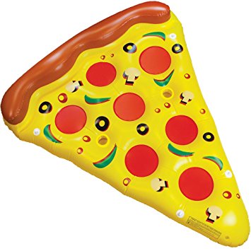 Amazon.com: 6-Foot Supreme Pizza Slice Pool Float with Cup Holders ...