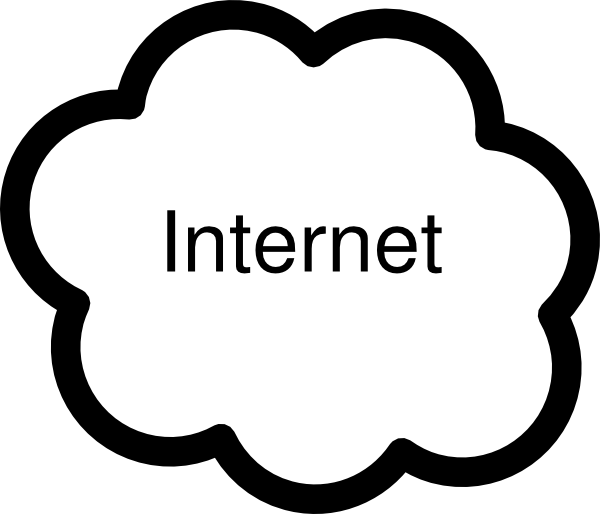 Internet Cloud Symbol Clipart