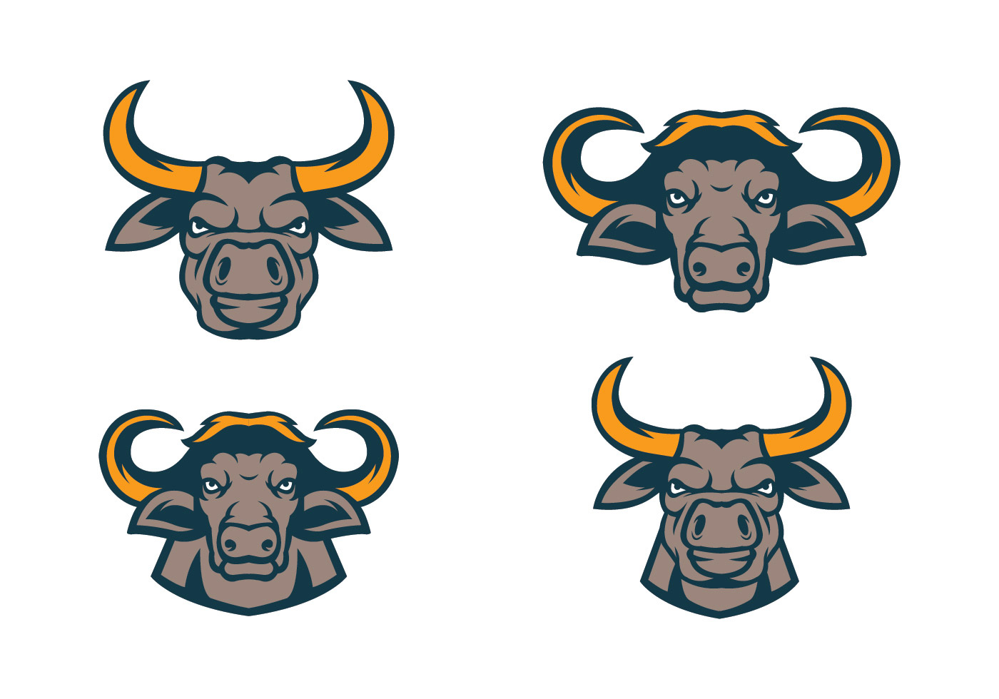 Bull Free Vector Art - (1529 Free Downloads)