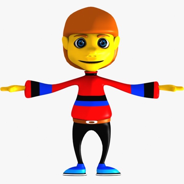 3dsmax cartoon boy character