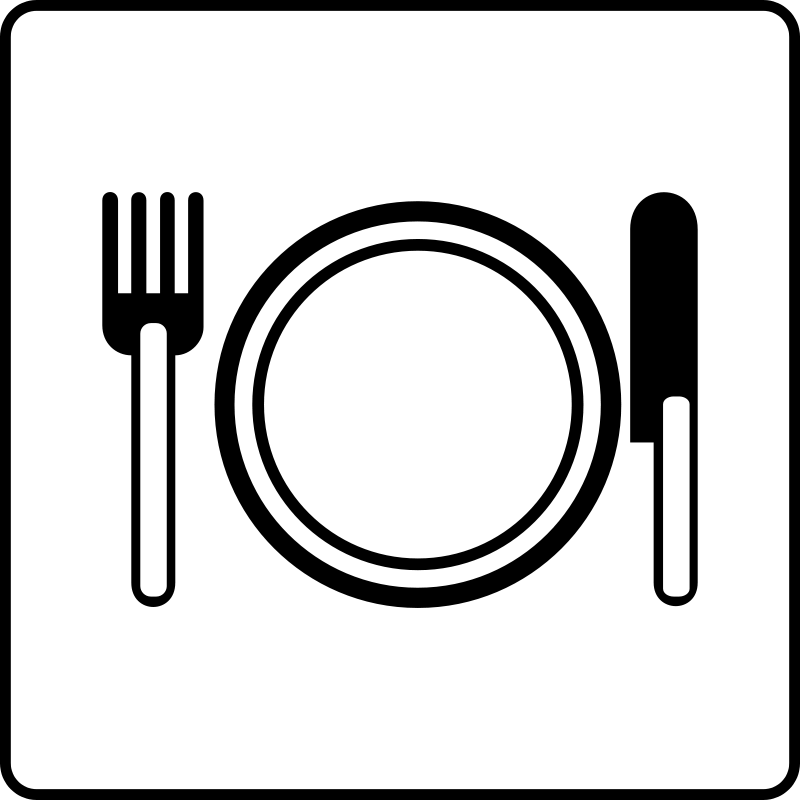 Hotel Icon Has Restaurant Free Vector / 4Vector