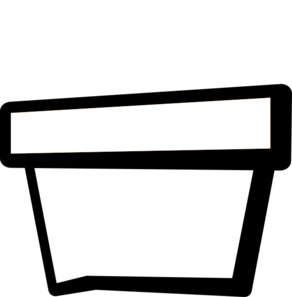 Flower Pot Clipart Black And White - Free Clipart ...