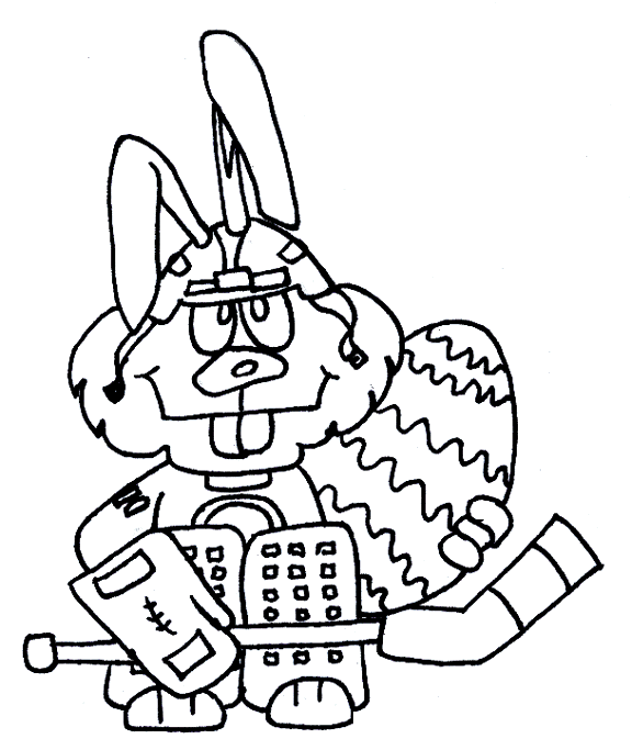 easter coloring pages printable page hockey bunny