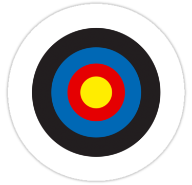 Bulls Eye - Right on Target" Stickers by TOM HILL - Designer ...