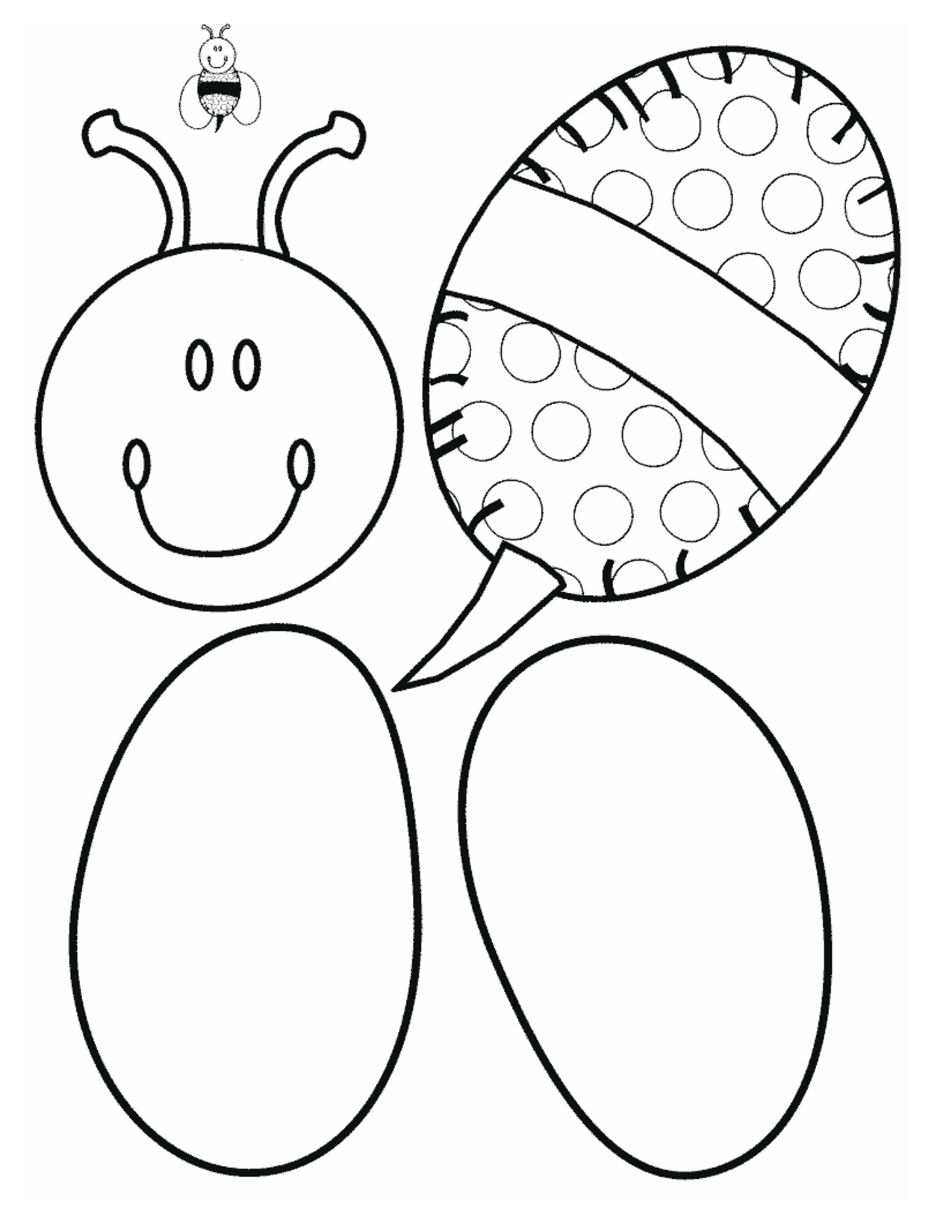 Bumble Bee Templates To Colour ClipArt Best