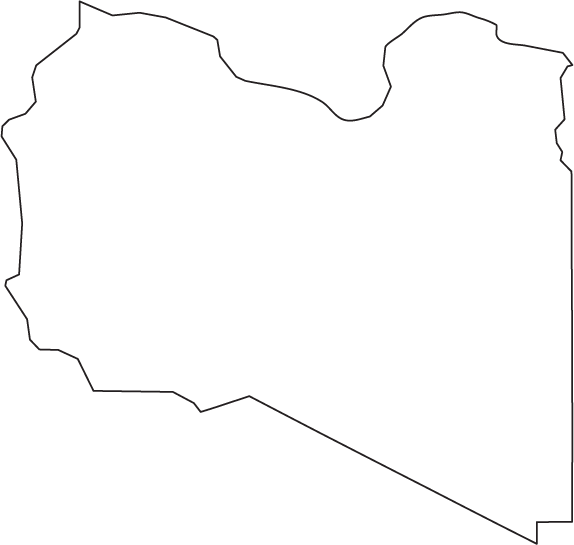 Libya outline map