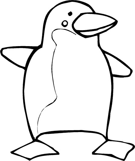 Cartoon Penguin Coloring Pages - ClipArt Best