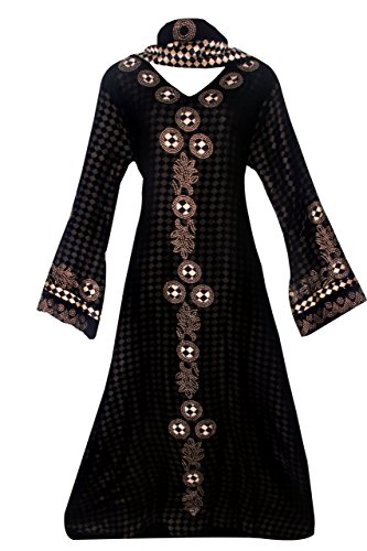 Justkartit Black Colour Lycra Burkha With Black Stone Work ...