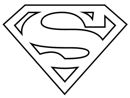 Super Man In Black And White - ClipArt Best