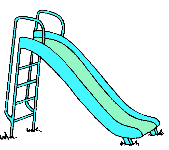 Playground slide clipart