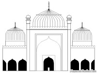 Mewarnai Gambar Masjid | Mewarnai Gambar