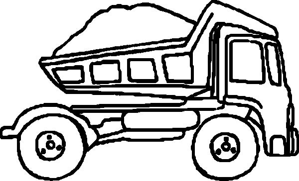 truck clipart outline