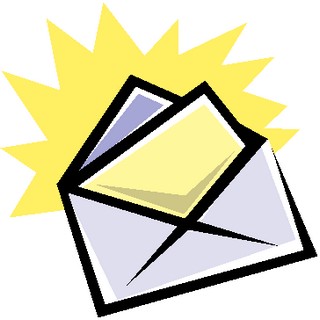 Letter in envelope open clipart free