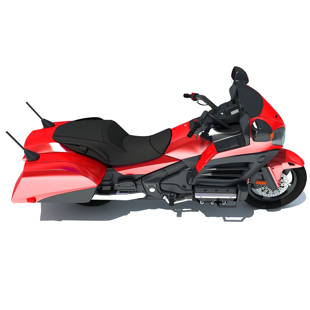 2014 Honda Goldwing Motorcycle 3D Model