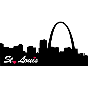 Silhouette Design Store - View Design #11596: st. louis skyline