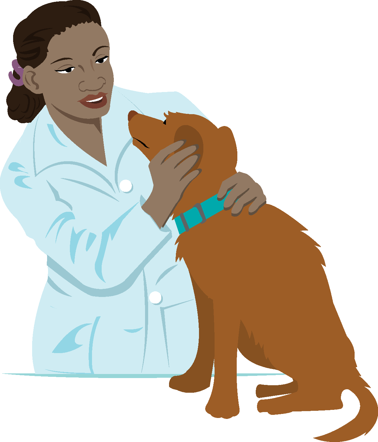 Dog vet clipart