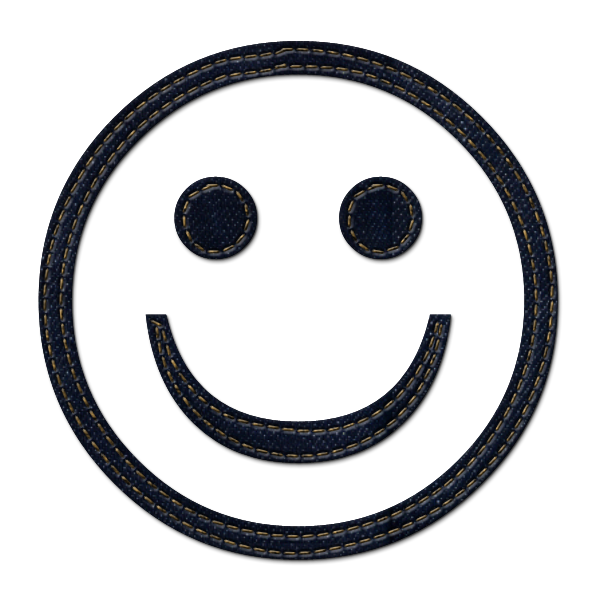 Smiley face clipart black and white no background