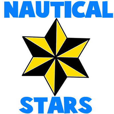 How to Draw 6-sided Nautical Stars with Easy Step by Step Drawing ...