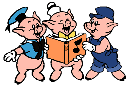 Three little pig clipart