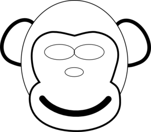 Monkey mask clipart