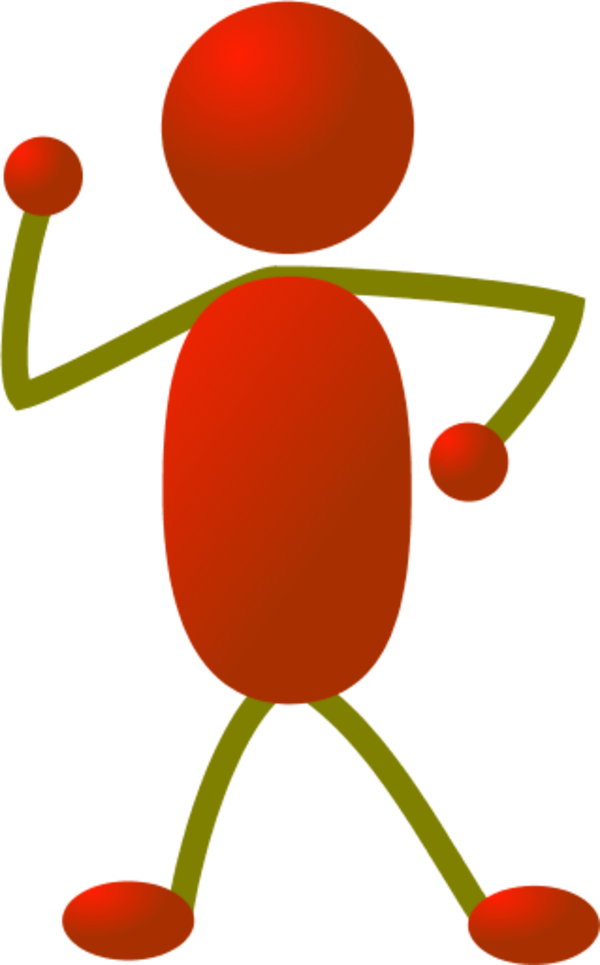 dancing stickman drawing