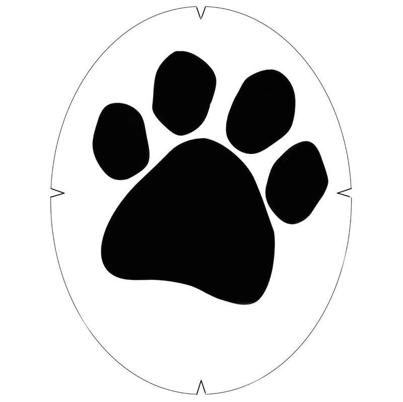 Tiger Paw Print Stencil ClipArt Best