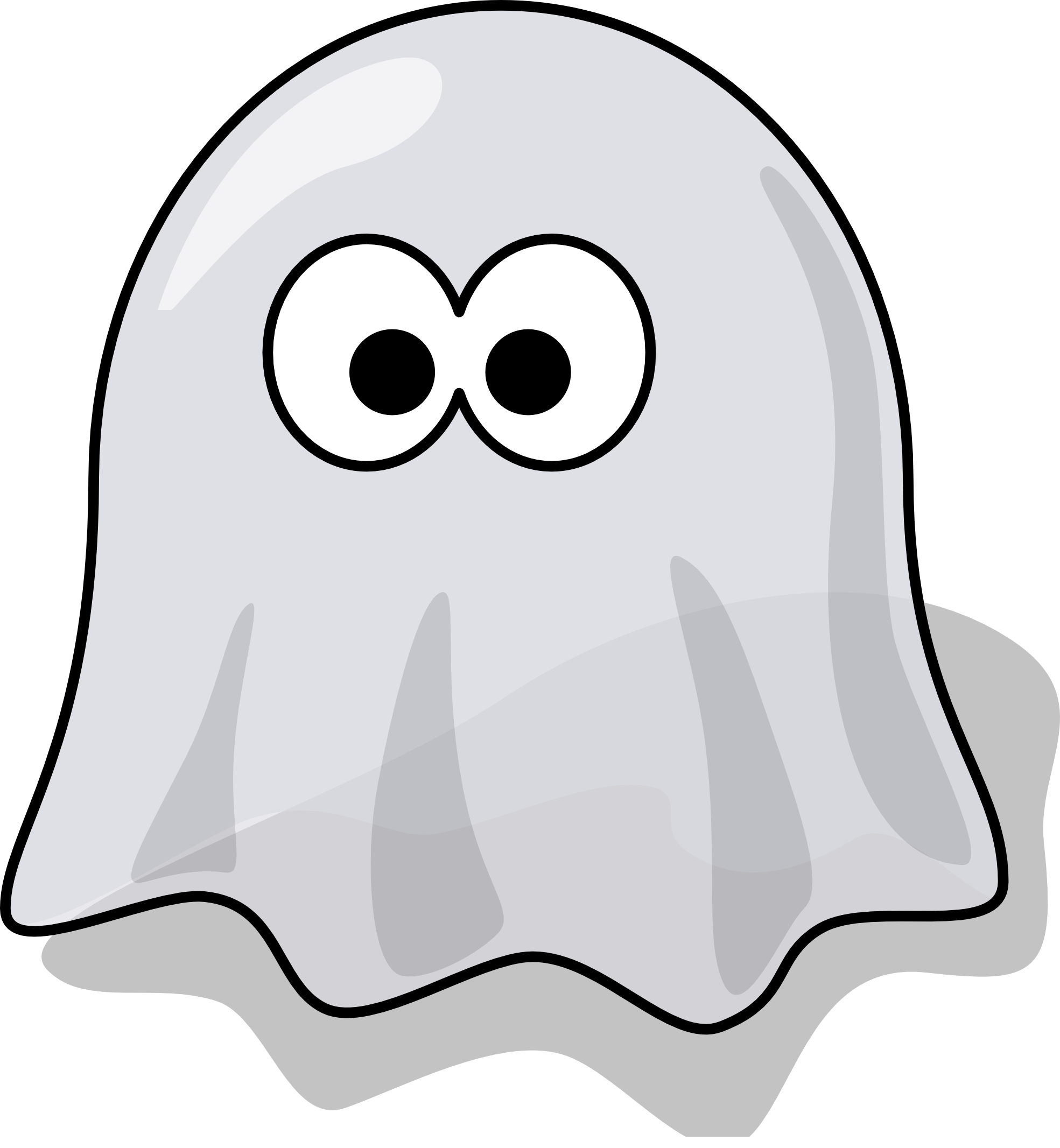 cartoon ghost SVG