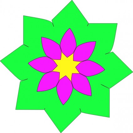 Geometric Flower Shape clip art Free vector in Open office drawing ...