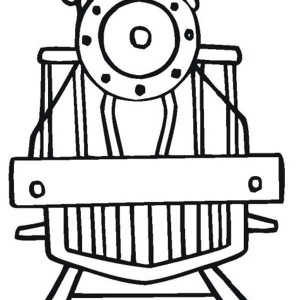 Drawing of Steam Train Locomotive Coloring Page | Color Luna