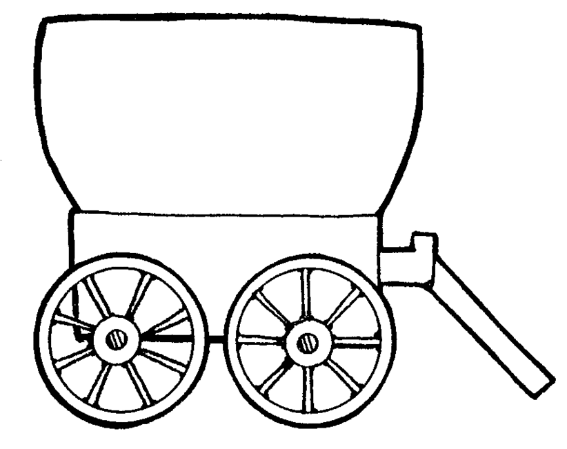Covered Wagon Template Clipart - Free to use Clip Art Resource
