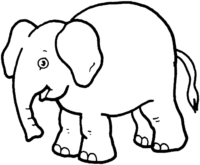 Elephant Clipart Black and White - Clipartion.com