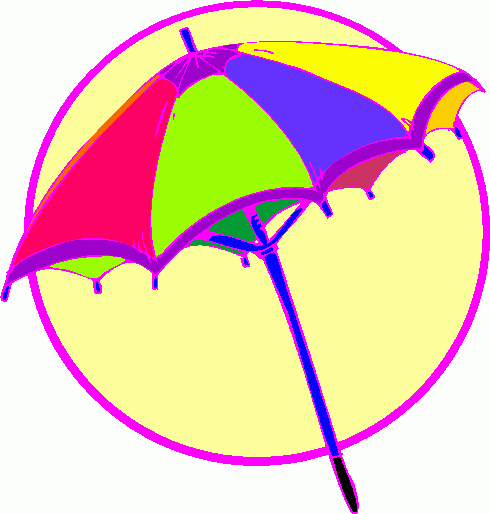 Umbrella Beach Clipart