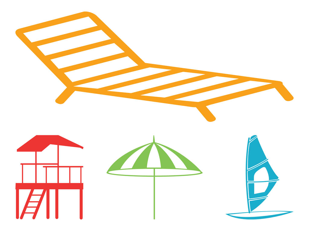 Beach Graphics Set Vector Art & Graphics | freevector.com