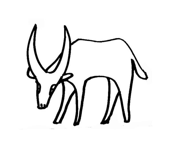 Cartoon Antelope coloring pages for kids