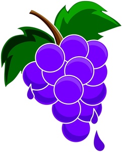 Animated grapes clipart