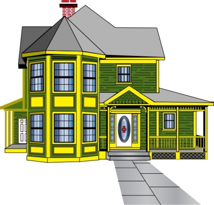 Victorian House Clip Art