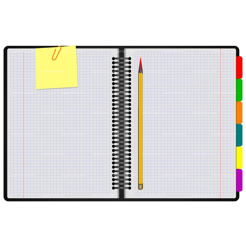 Notebook And Pen Clipart