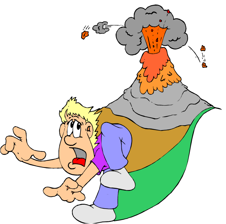 Clipart volcano pictures