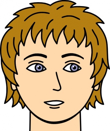 Boy face clip art