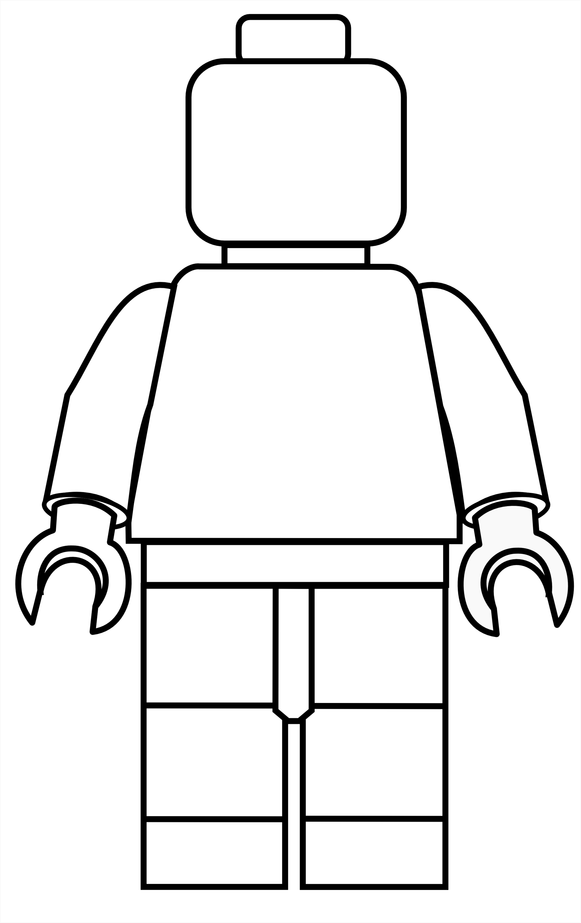 Lego head blank clipart png